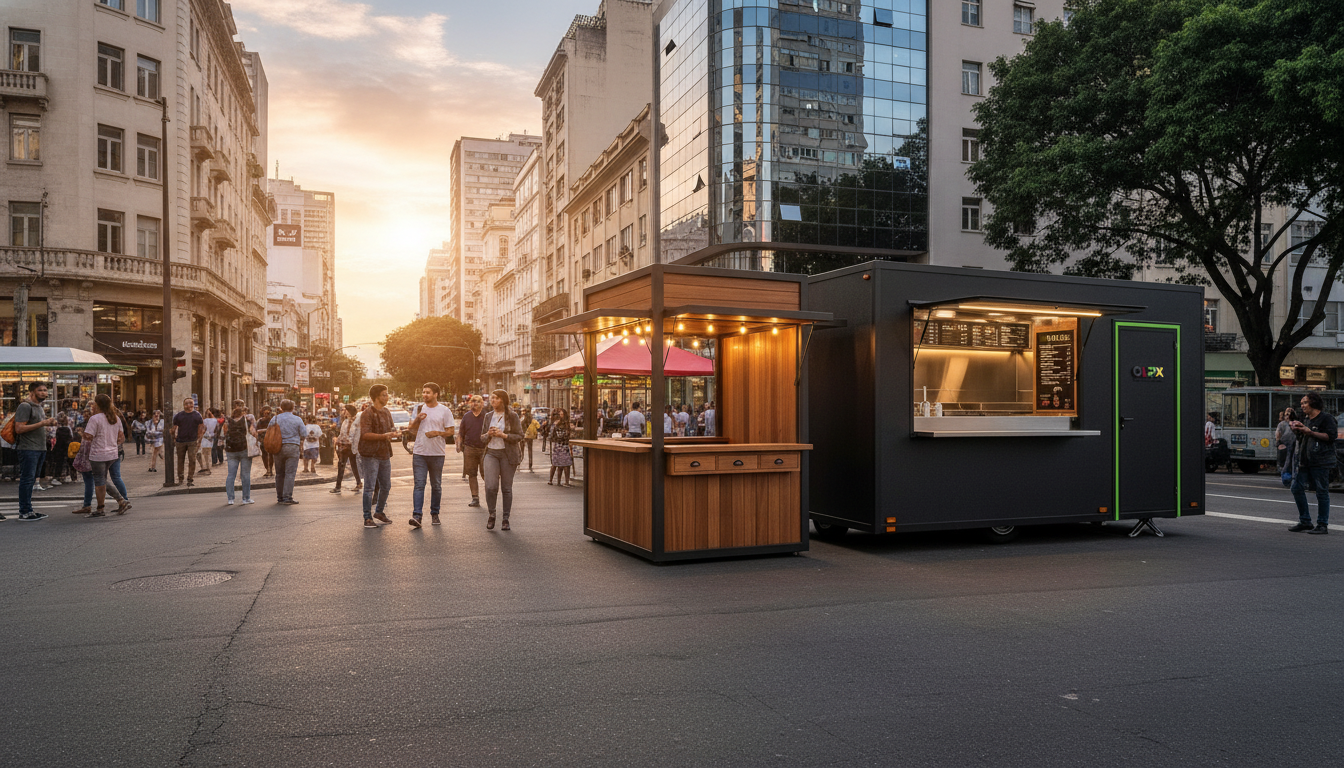 Trailer de food service em ponto estratégico de São Paulo